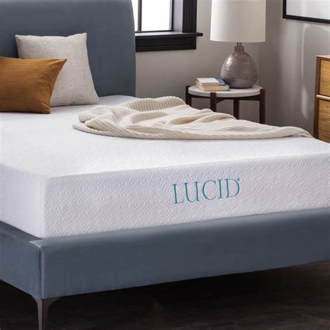Be the first to write a review. . Lucid 10 inch memory foam mattress